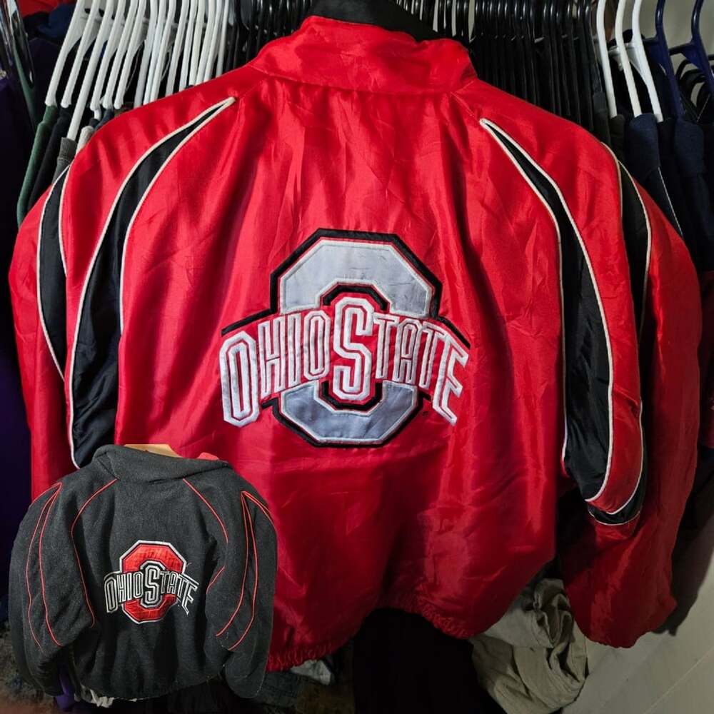 Ohio State Buckeyes Reversible Windbreaker Jacket XL